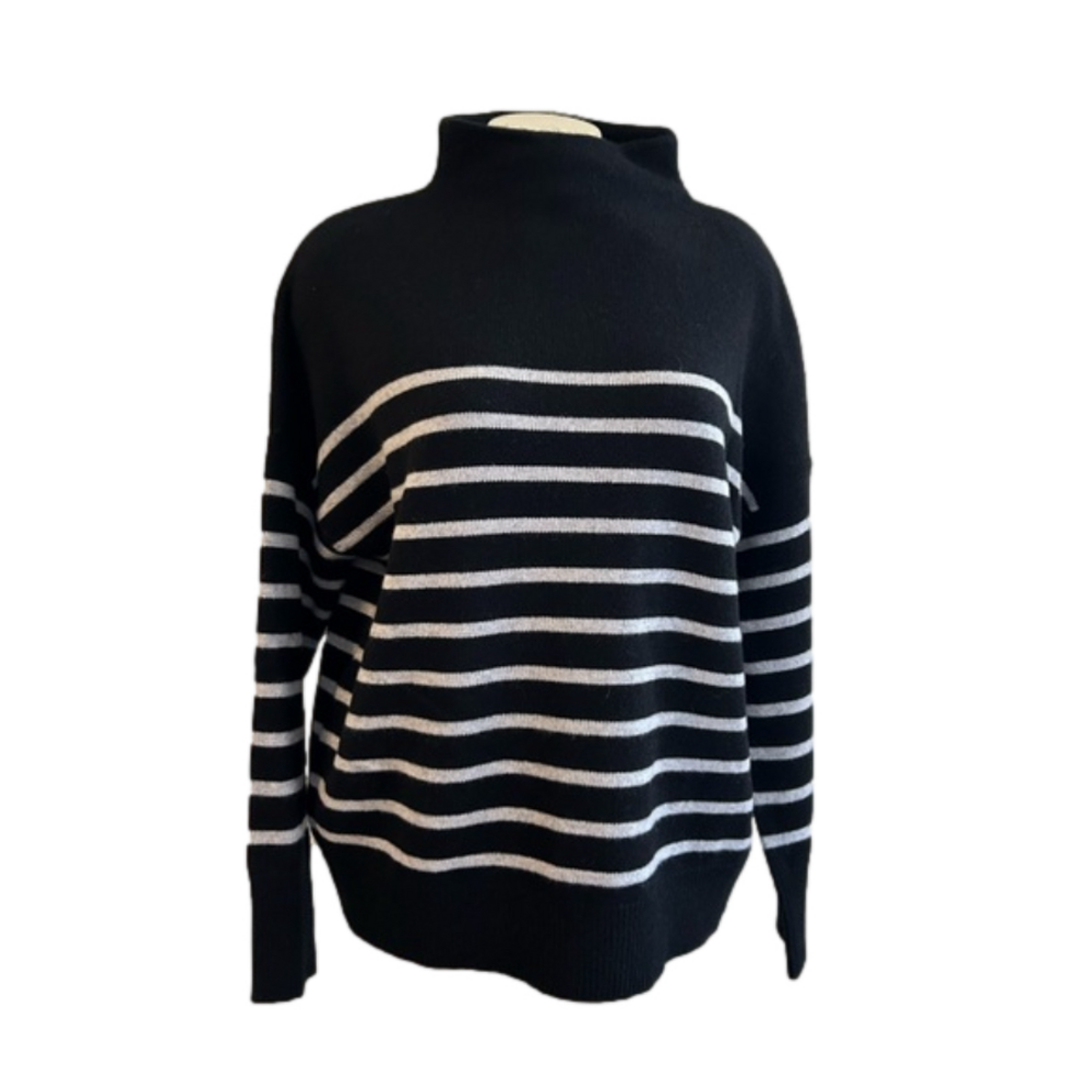 NWT $345 MAGASCHONI Incredible Soft 100% Cashmere turtleneck Sweater MED